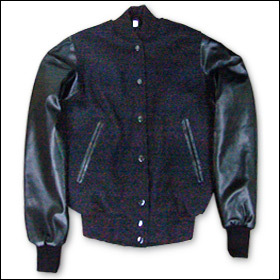 College Jacke Girls Schwarz/Schwarz