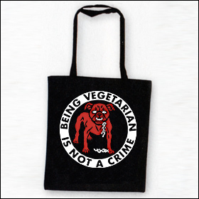 Being Vegetarian Is Not A Crime - Tasche (Henkel lang)