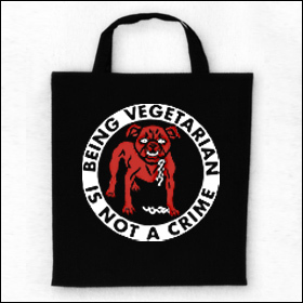 Being Vegetarian Is Not A Crime - Tasche (Henkel kurz)
