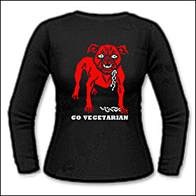 Go Vegetarian - Girlie Longsleeve