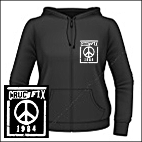 Crucifix - Peace Girlie Zipper
