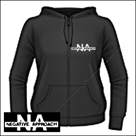 Negative Approach Logo Girlie Zipper