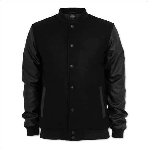 College Jacke Schwarz/Schwarz